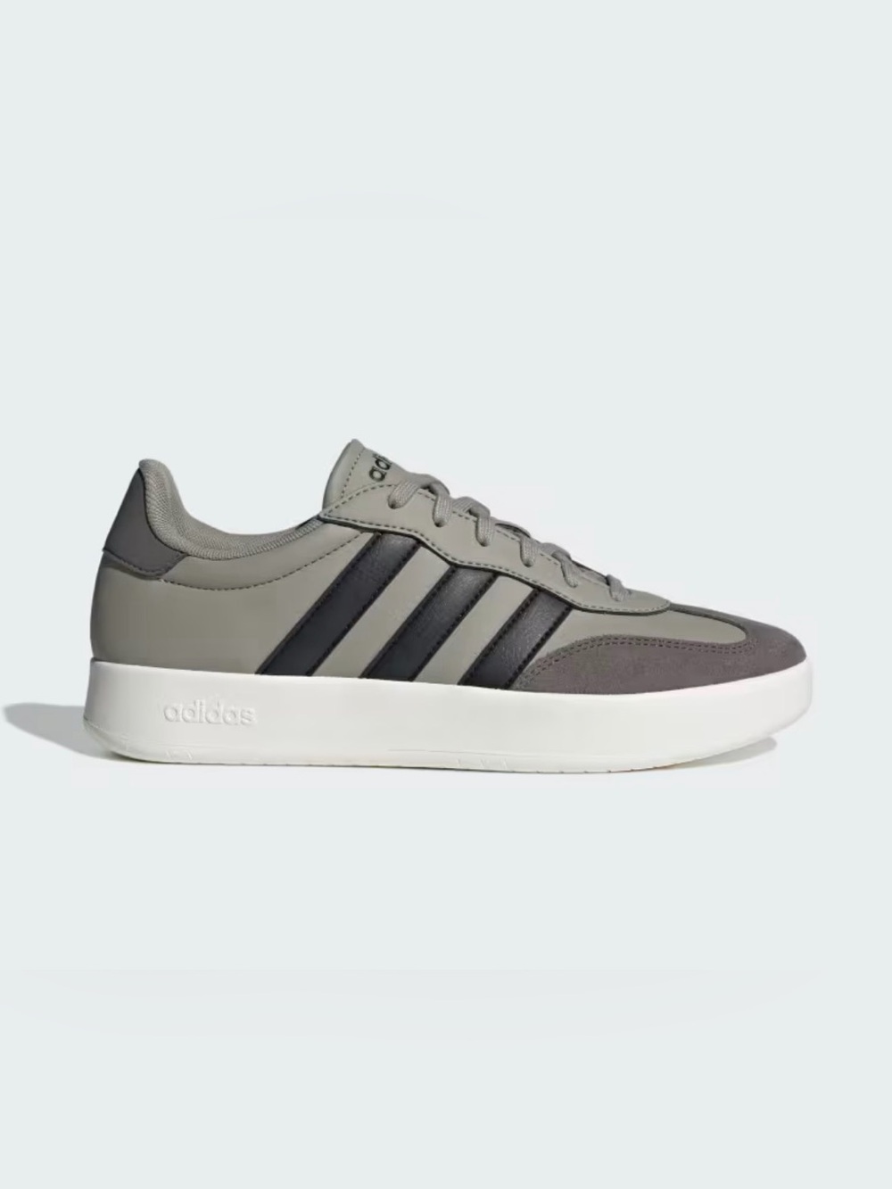 Adidas Barreda Grey White Gum Men's Sz 9  Sneakers JR1325 New Shoes